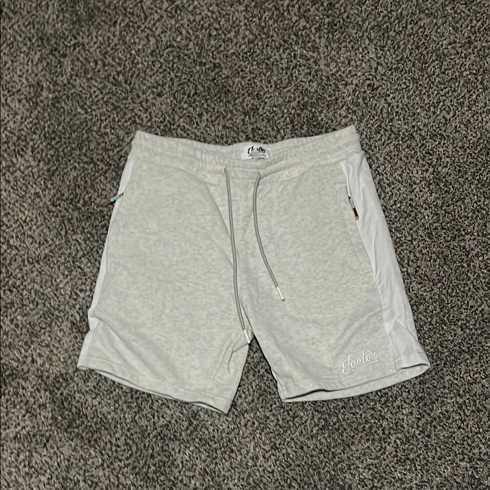 Mens heather grey jeeters lux shorts